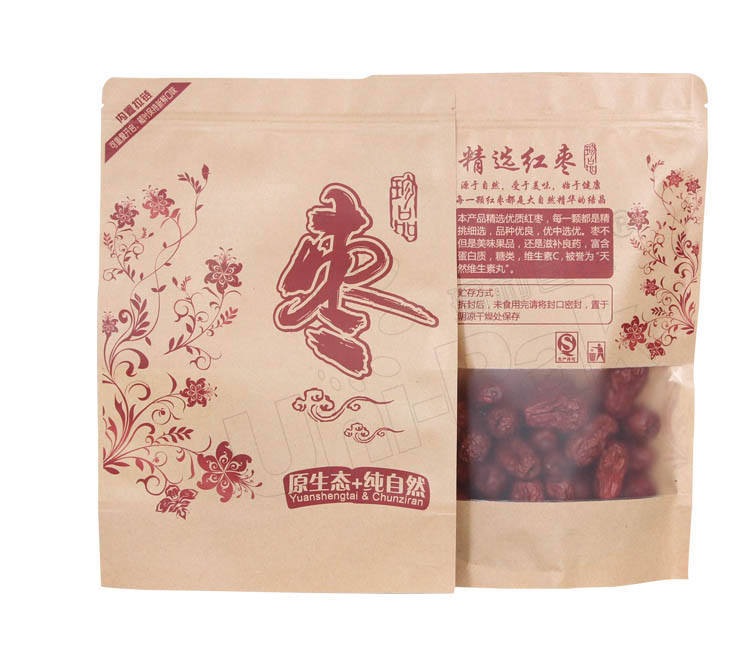 牛皮紙堅(jiān)果袋—紅棗牛皮紙袋