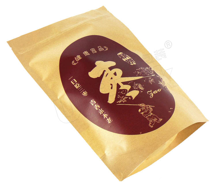 堅(jiān)果食品包裝袋——牛皮紙自立自封包裝袋